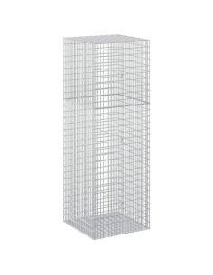 Gabione con filo da 3,5 mm e rete da 5x2,5 cm 50x50x150 cm 2