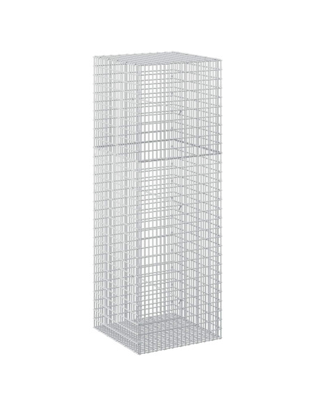 Gabione con filo da 3,5 mm e rete da 5x2,5 cm 50x50x150 cm