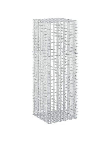 Gabione con filo da 3,5 mm e rete da 5x2,5 cm 50x50x150 cm
