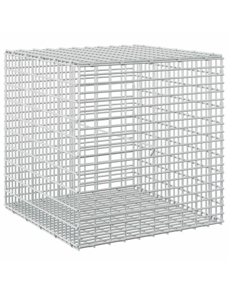 Gabione con filo da 3,5 mm e rete da 5x2,5 cm 50x50x50 cm