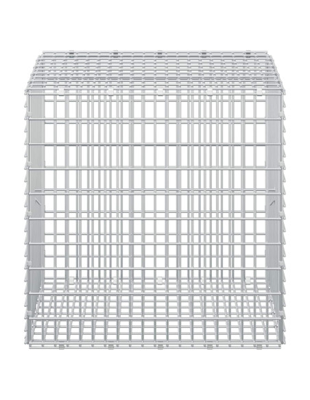 Gabione con filo da 3,5 mm e rete da 5x2,5 cm 50x50x50 cm