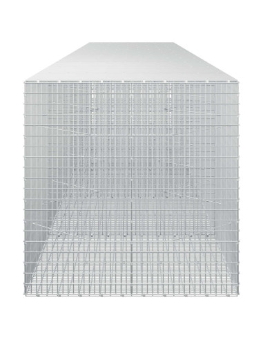 Gabione con filo da 3,5 mm e rete da 5x2,5 cm 550x100x100 cm