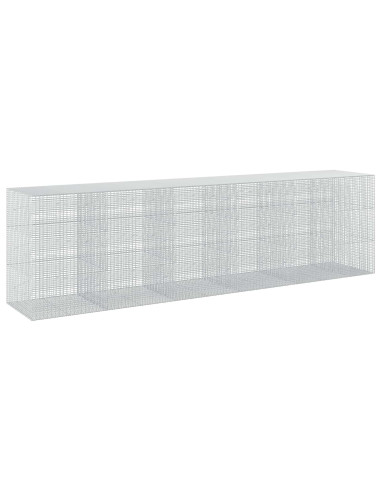 Gabione con filo da 3,5 mm e rete da 5x2,5 cm 550x100x150 cm
