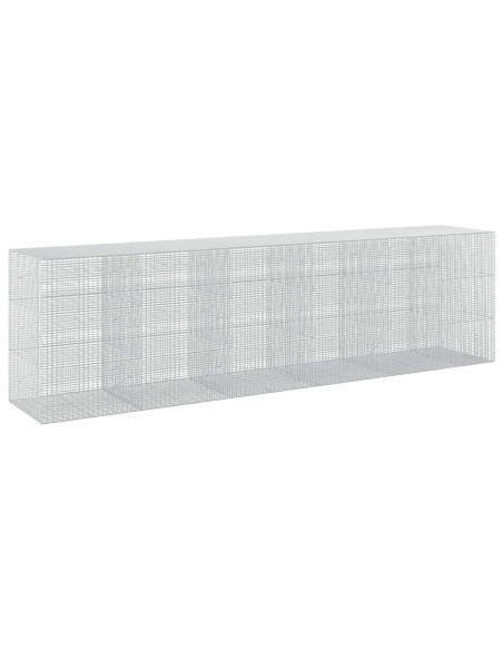Gabione con filo da 3,5 mm e rete da 5x2,5 cm 550x100x150 cm