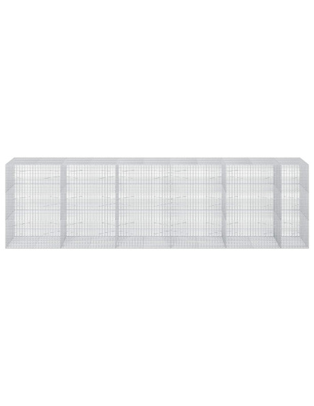 Gabione con filo da 3,5 mm e rete da 5x2,5 cm 550x100x150 cm