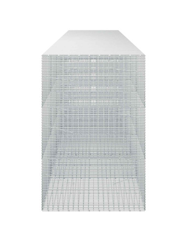 Gabione con filo da 3,5 mm e rete da 5x2,5 cm 550x100x150 cm