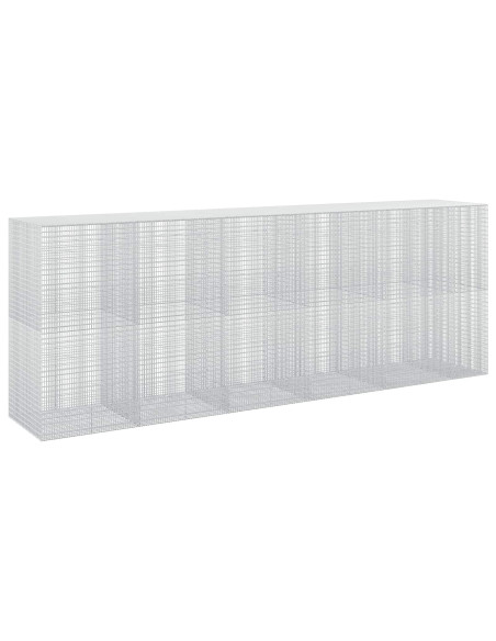 Gabione con filo da 3,5 mm e rete da 5x2,5 cm 550x100x200 cm