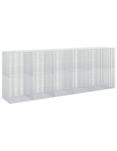 Gabione con filo da 3,5 mm e rete da 5x2,5 cm 550x100x200 cm