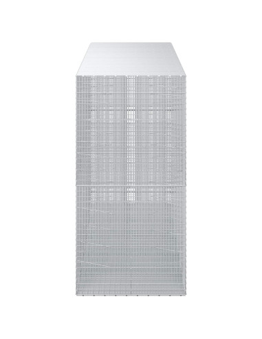 Gabione con filo da 3,5 mm e rete da 5x2,5 cm 550x100x200 cm