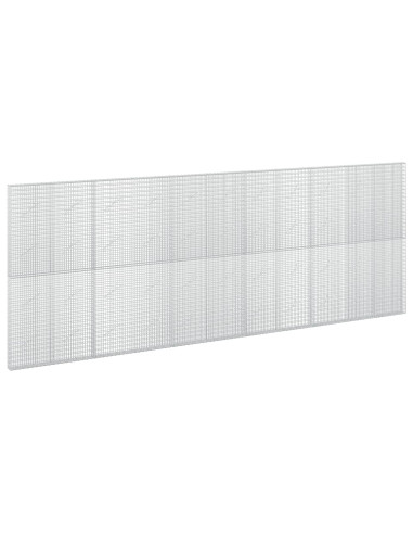 Gabione con filo da 3,5 mm e rete da 5x2,5 cm 550x10x200 cm