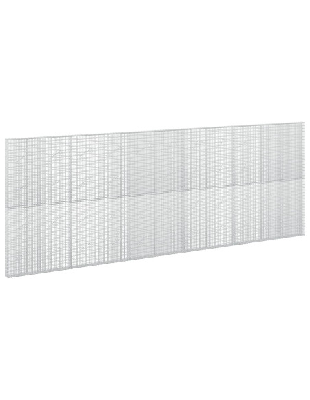 Gabione con filo da 3,5 mm e rete da 5x2,5 cm 550x10x200 cm
