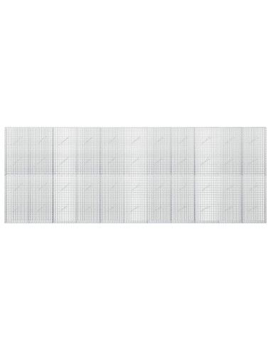 Gabione con filo da 3,5 mm e rete da 5x2,5 cm 550x10x200 cm