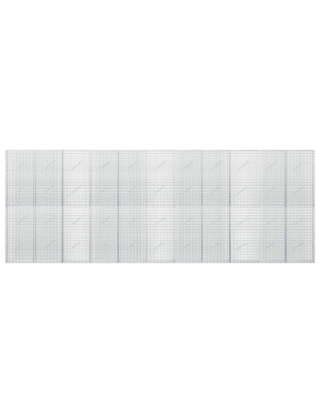 Gabione con filo da 3,5 mm e rete da 5x2,5 cm 550x10x200 cm