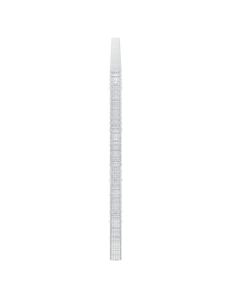 Gabione con filo da 3,5 mm e rete da 5x2,5 cm 550x10x200 cm