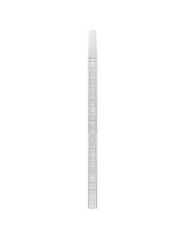 Gabione con filo da 3,5 mm e rete da 5x2,5 cm 550x10x200 cm