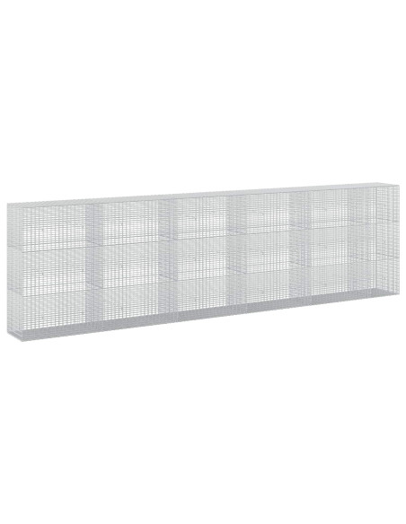 Gabione con filo da 3,5 mm e rete da 5x2,5 cm 550x50x150 cm