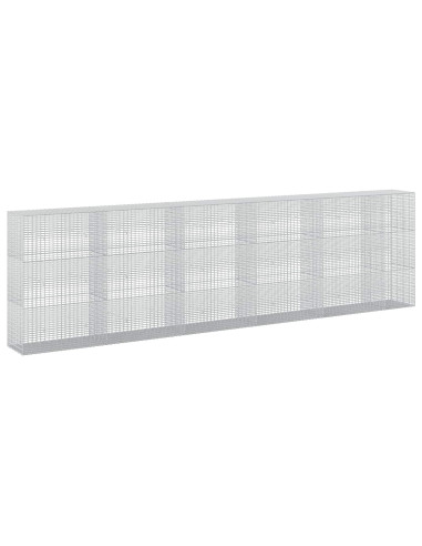 Gabione con filo da 3,5 mm e rete da 5x2,5 cm 550x50x150 cm