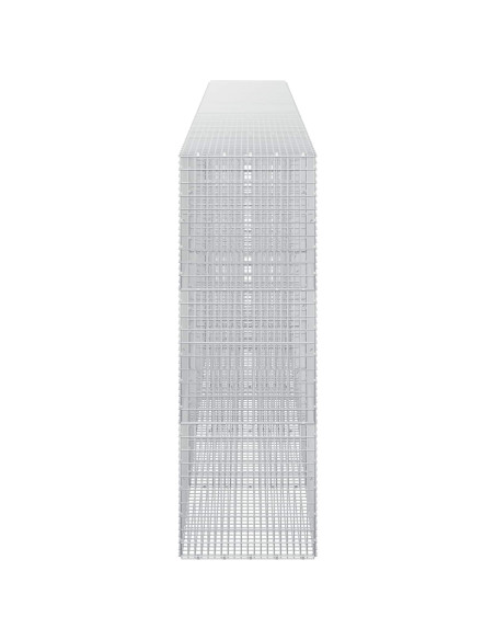 Gabione con filo da 3,5 mm e rete da 5x2,5 cm 550x50x150 cm