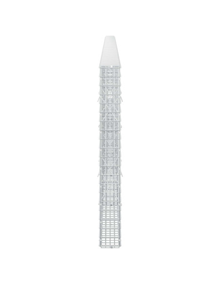 Gabione con filo da 3,5 mm e rete da 5x2,5 cm 600x10x100 cm