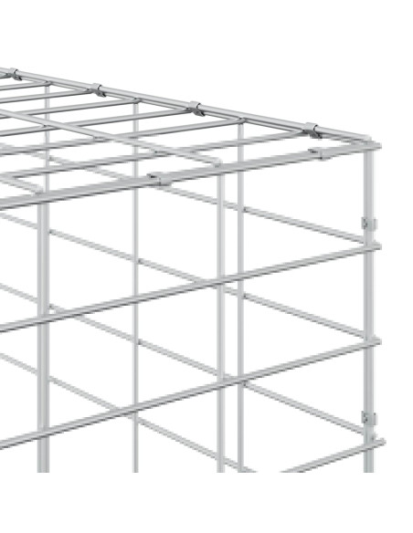 Gabione con filo da 3,5 mm e rete da 5x2,5 cm 600x10x100 cm