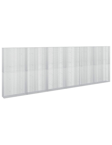 Gabione con filo da 3,5 mm e rete da 5x2,5 cm 600x30x200 cm