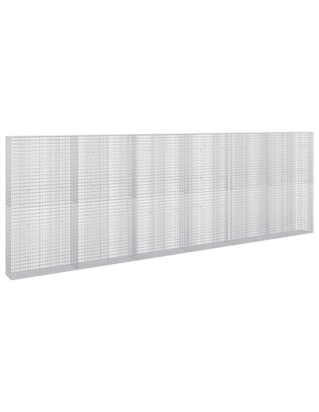 Gabione con filo da 3,5 mm e rete da 5x2,5 cm 600x30x200 cm