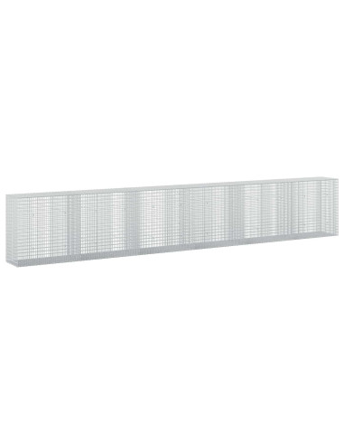 Gabione con filo da 3,5 mm e rete da 5x2,5 cm 600x50x100 cm
