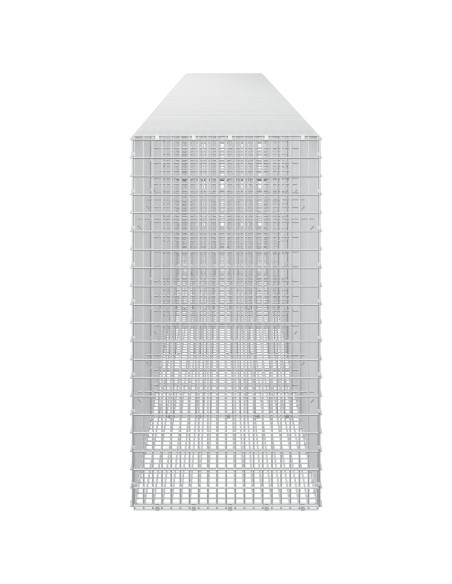 Gabione con filo da 3,5 mm e rete da 5x2,5 cm 600x50x100 cm