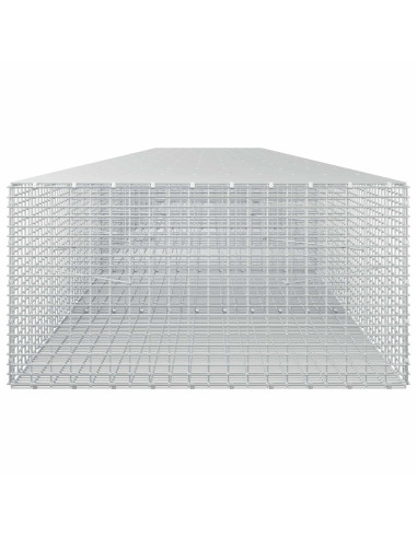 Gabione con filo da 3,5 mm e rete da 5x2,5 cm 650x100x50 cm