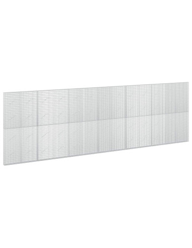 Gabione con filo da 3,5 mm e rete da 5x2,5 cm 650x10x200 cm
