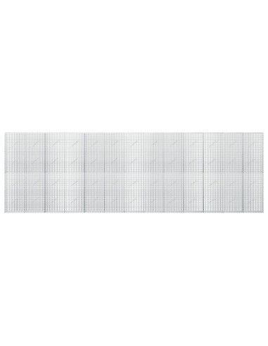 Gabione con filo da 3,5 mm e rete da 5x2,5 cm 650x10x200 cm