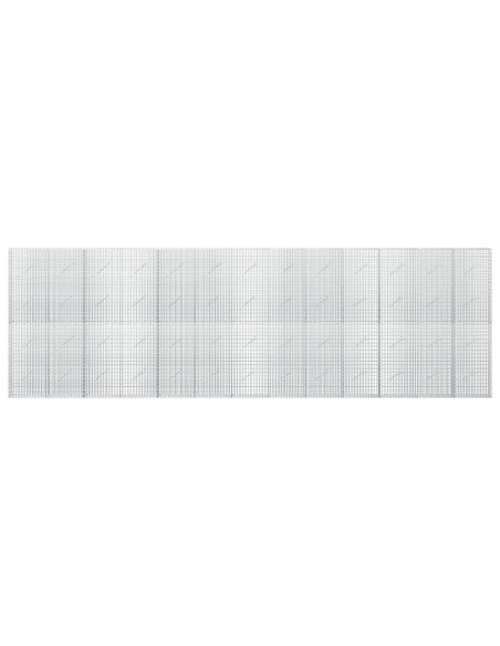 Gabione con filo da 3,5 mm e rete da 5x2,5 cm 650x10x200 cm