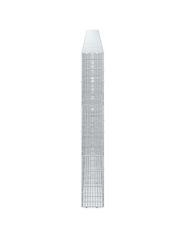 Gabione con filo da 3,5 mm e rete da 5x2,5 cm 650x20x150 cm