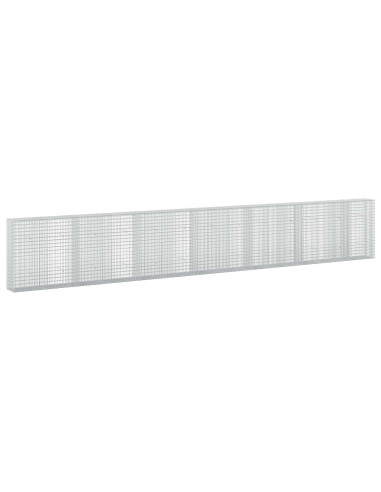 Gabione con filo da 3,5 mm e rete da 5x2,5 cm 650x30x100 cm
