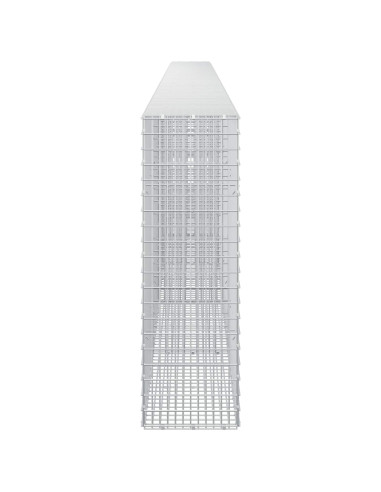 Gabione con filo da 3,5 mm e rete da 5x2,5 cm 650x30x100 cm