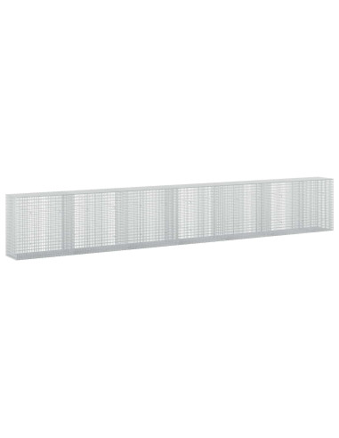 Gabione con filo da 3,5 mm e rete da 5x2,5 cm 650x50x100 cm
