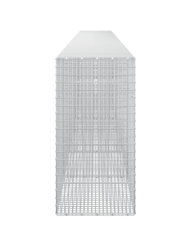 Gabione con filo da 3,5 mm e rete da 5x2,5 cm 650x50x100 cm