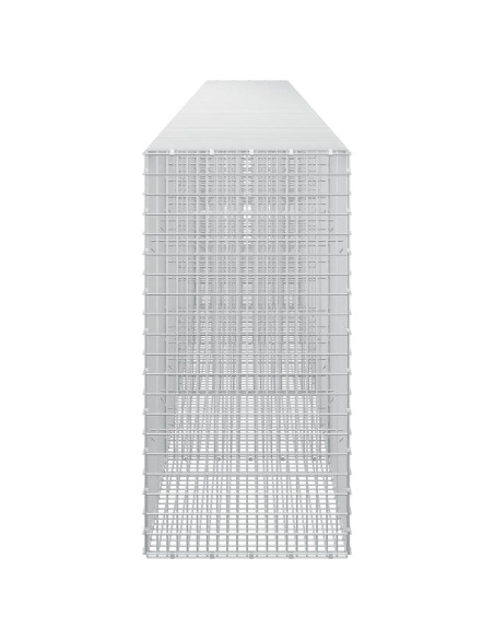 Gabione con filo da 3,5 mm e rete da 5x2,5 cm 650x50x100 cm