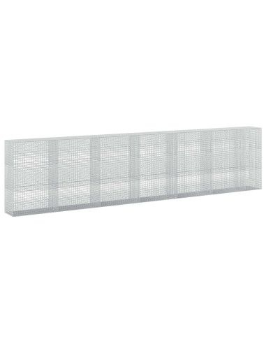 Gabione con filo da 3,5 mm e rete da 5x2,5 cm 650x50x150 cm