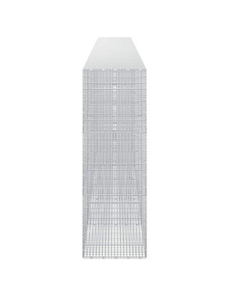 Gabione con filo da 3,5 mm e rete da 5x2,5 cm 650x50x150 cm