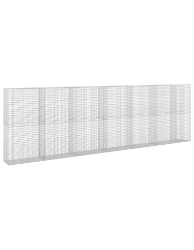 Gabione con filo da 3,5 mm e rete da 5x2,5 cm 650x50x200 cm