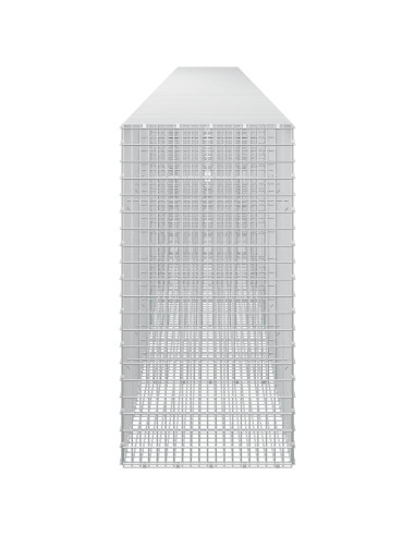 Gabione con filo da 3,5 mm e rete da 5x2,5 cm 750x50x100 cm