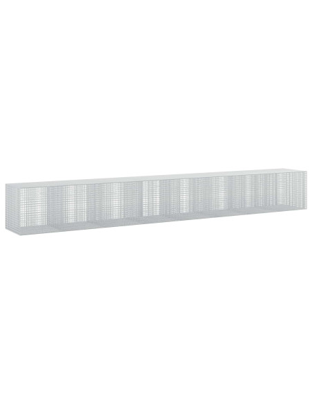 Gabione con filo da 3,5 mm e rete da 5x2,5 cm 800x100x100 cm