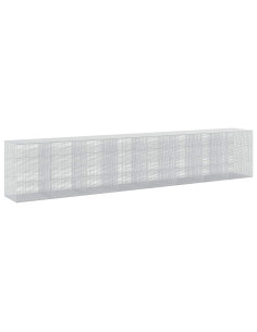 Gabione con filo da 3,5 mm e rete da 5x2,5 cm 800x100x150 cm 2