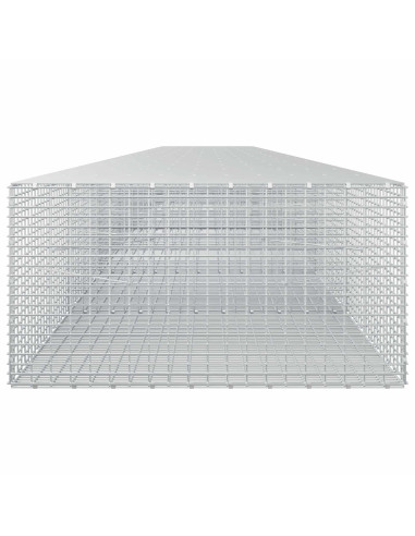 Gabione con filo da 3,5 mm e rete da 5x2,5 cm 800x100x50 cm