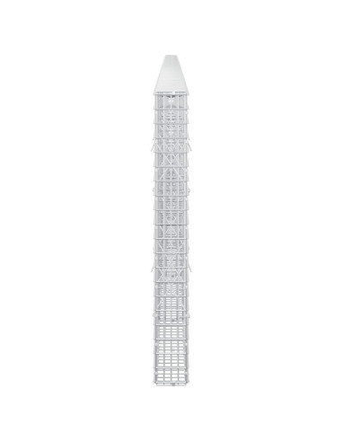 Gabione con filo da 3,5 mm e rete da 5x2,5 cm 800x10x100 cm
