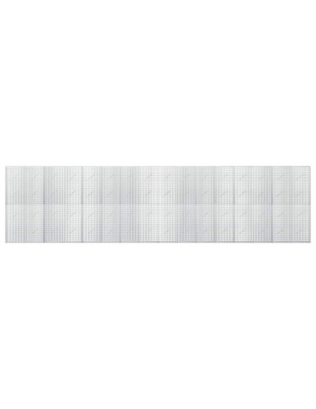 Gabione con filo da 3,5 mm e rete da 5x2,5 cm 800x10x200 cm