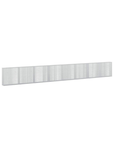 Gabione con filo da 3,5 mm e rete da 5x2,5 cm 800x30x100 cm