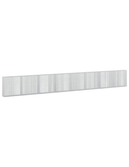 Gabione con filo da 3,5 mm e rete da 5x2,5 cm 800x30x100 cm