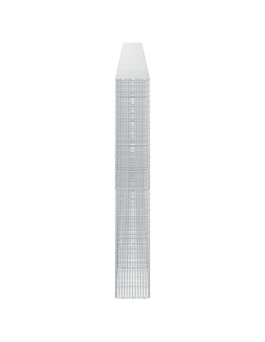 Gabione con filo da 3,5 mm e rete da 5x2,5 cm 800x30x200 cm
